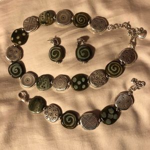 Necklace, Bracelet, Earrings